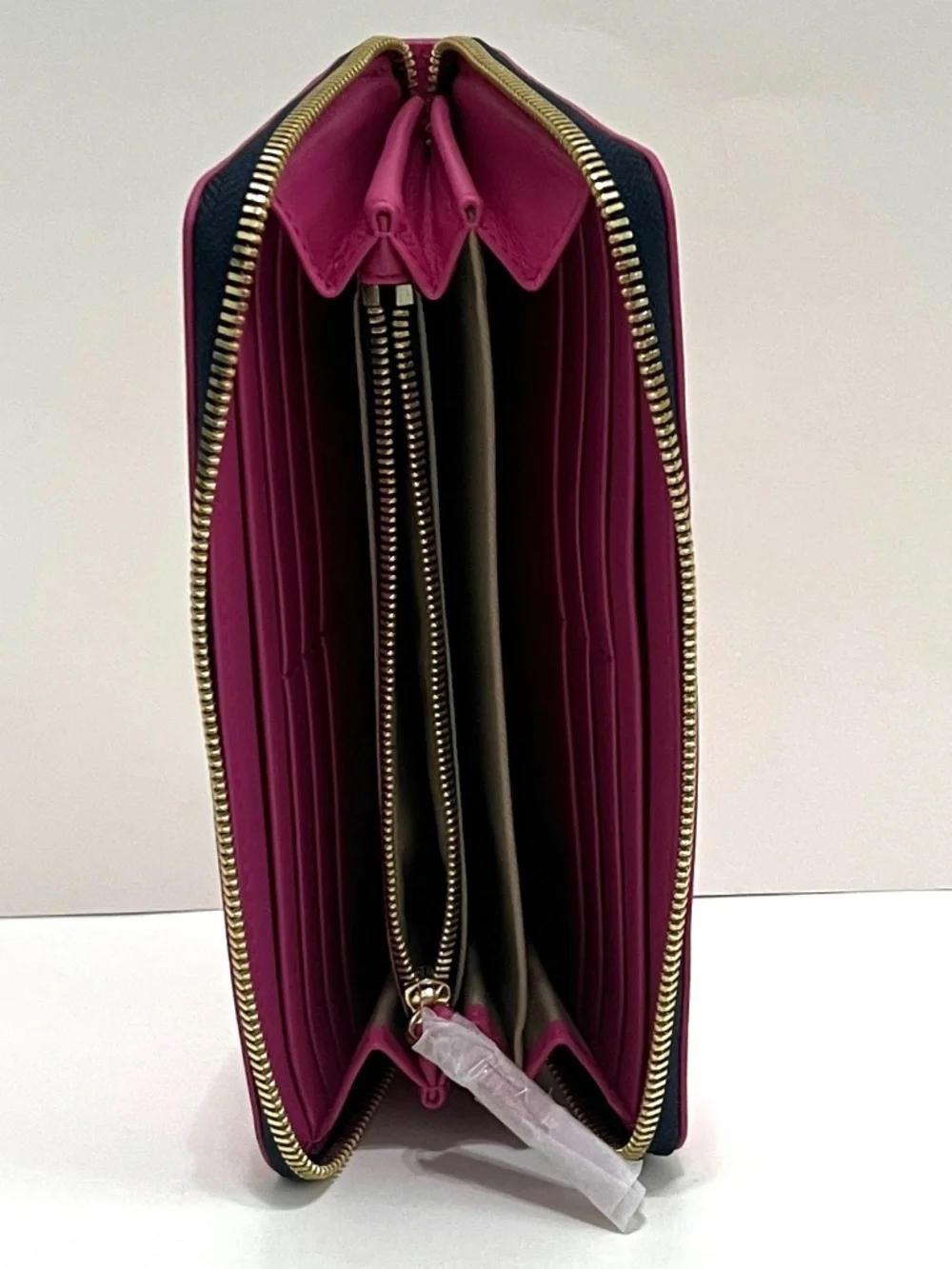 NWT J. Crew Italian Leather Continental Wallet - Crisp Begonia